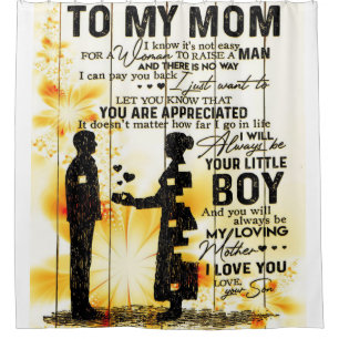 Son To Mum To My Mum   Home Decoration Shower Curtain