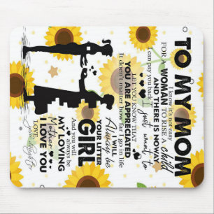 Son To My Mum Gift To Mum Lovely Letter Mouse Pad