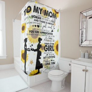 Son To My Mum Letter   Cute Gift for Mum Shower Curtain