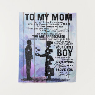 Son To My Mum Letter, Home Decoration, Tapestry