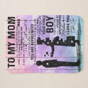 Son To My Mum Letter, Mother Birthday Gift Sherpa Blanket