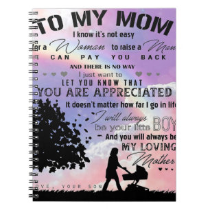 Son To My Mum Letter   New Home Present Notebook