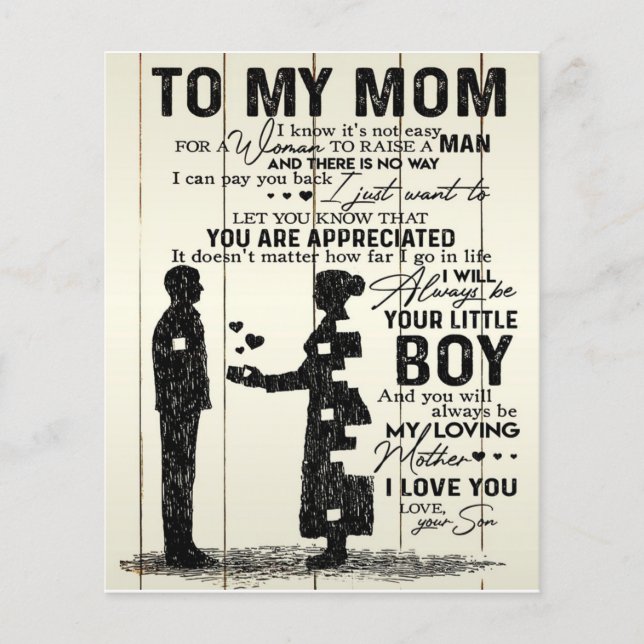 Son To my mum letter, Special gift to mum Flyer (Front)