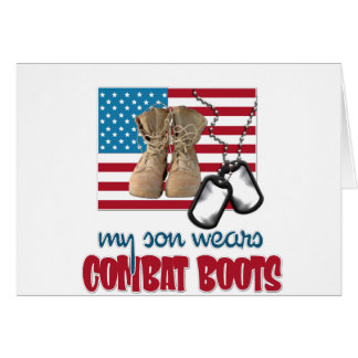 Son wears combat boots