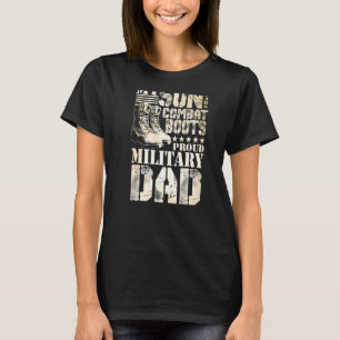 Son Wears Combat Boots Military Dad Military Famil T-Shirt