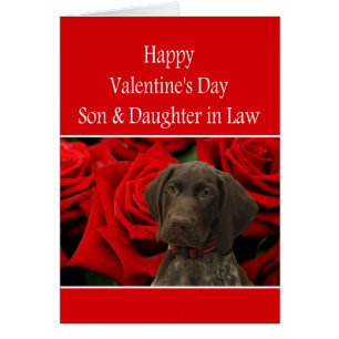 Son & Wife Glossy Grizzly Valentine Puppy Love