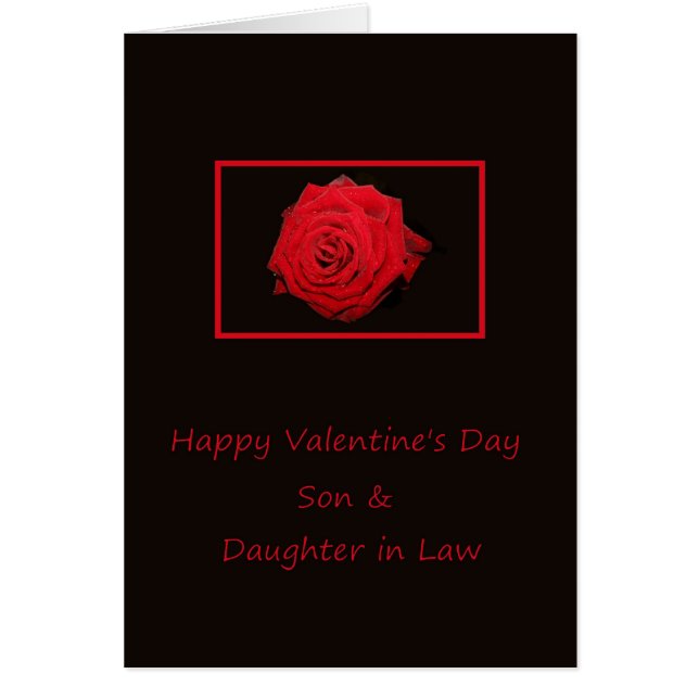 Son & Wife  Happy Valentine's Day Roses (Front)