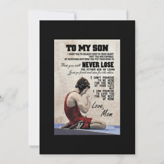 Son Wrestling MD Canvas Invitation