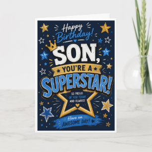 Son You’re a Superstar Birthday Card