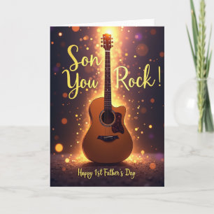 Son You Rock First Fathers Day Card