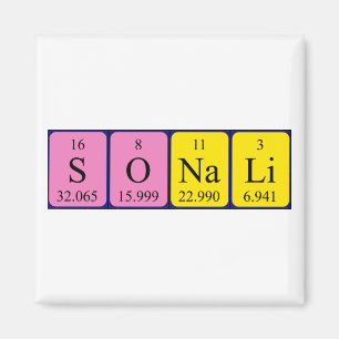 Sonali periodic table name magnet
