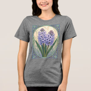 Sonbol Bloom Lilac Hyacinth of Nowruz Tri-Blend Shirt