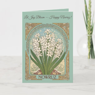 Sonbol of Spring Nowruz Hyacinth Celebration Card