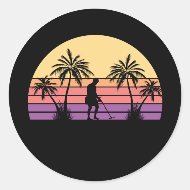 Sondeln Metal Detectorist Classic Round Sticker (Front)