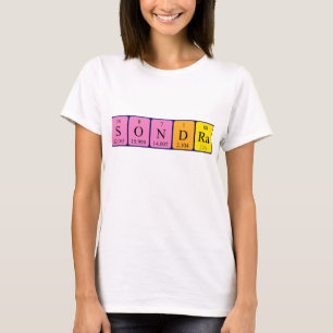 Sondra periodic table name shirt