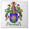SONENBERG FAMILY CREST ON TILE COAT OF ARMS
