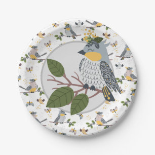 Song Bird Paper Plate