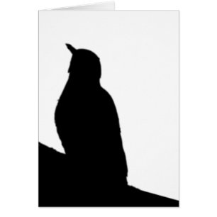 Song Bird Silhouette Blank