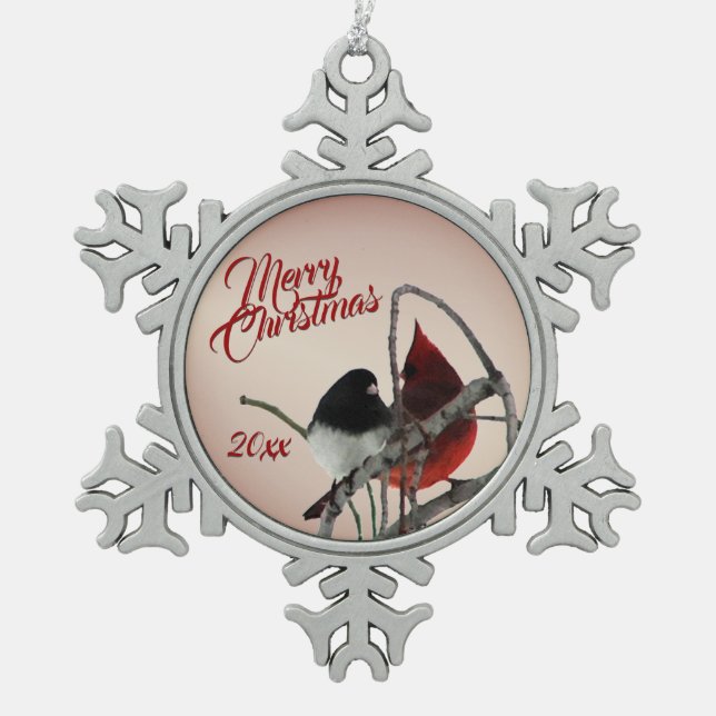 Song Birds Christmas Ornament (Front)