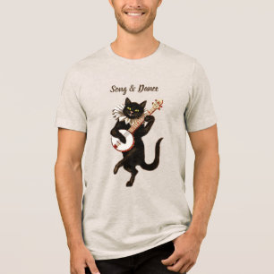 Song & Dance musical cat tee shirt