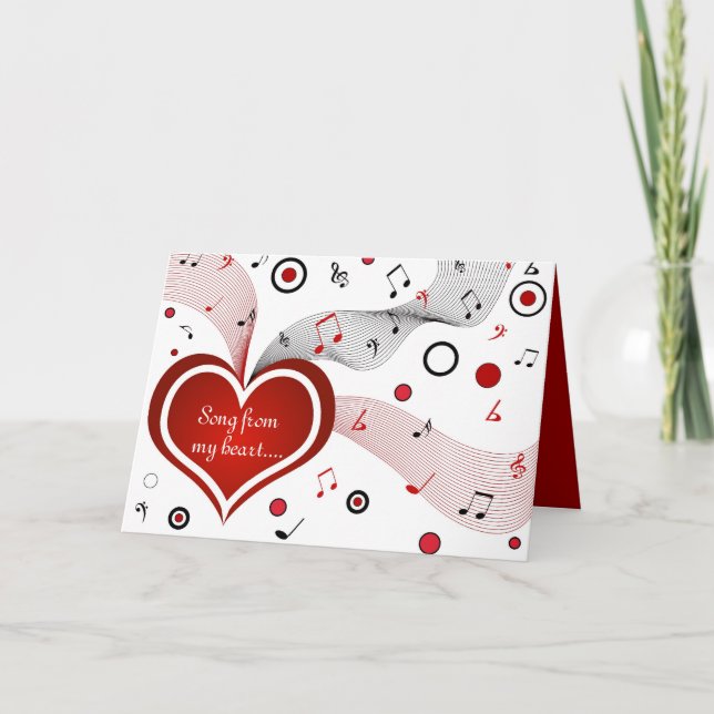 Song from my heart - Card (Front)