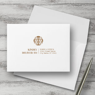 Song Hy Chinese/Vietnamese Wedding RSVP Envelopes