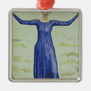 Song in the Distance, 1914 Metal Ornament