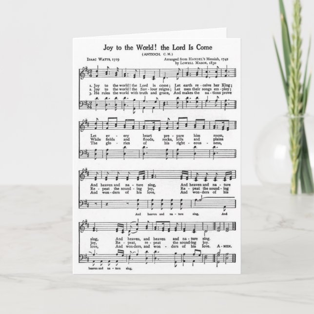 SONG! Joy to the World Holiday Card (Front)