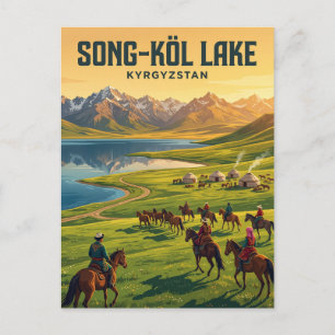 Song-Köl Lake Kyrgyzstan Postcard