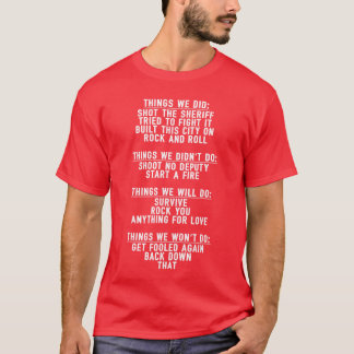 Song Lyric Humor for Women Men Funny Guessing Musi T-Shirt