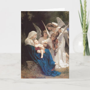 Song of Angels - William Bouguereau Christmas Holiday Card