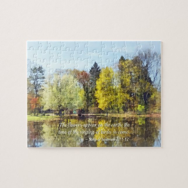 Song of Solomon 2 11-12 -  The flowers appear Jigsaw Puzzle (Horizontal)