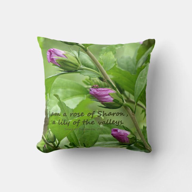 Song of Solomon 2:1 Cushion (Front)