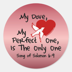 Song of Solomon 6:9 Classic Round Sticker