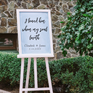 Song of Solomon, I Have Found the One KJV Wedding Acrylic Sign