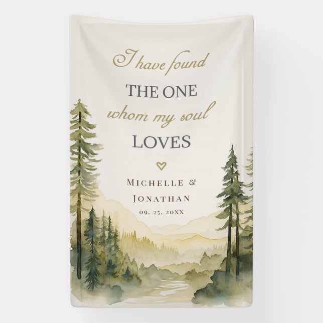 Song of Solomon I have found the One Wedding Bible Banner (Vertical)