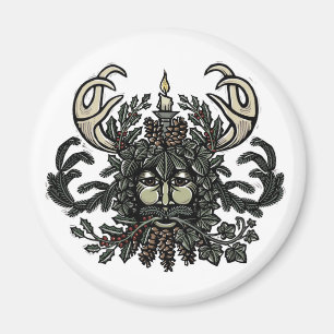 Song of Solstice Greenman Fridge Magnet