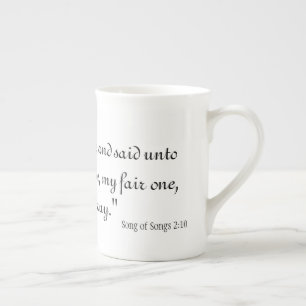 Song of Songs 2:10 Bone China Mug