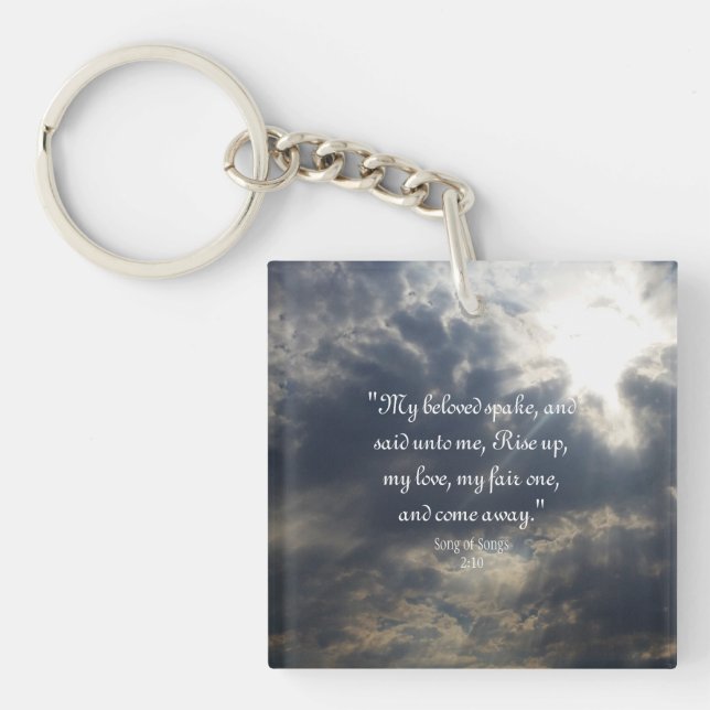 Song of Songs 2:10 Keychain (Front)