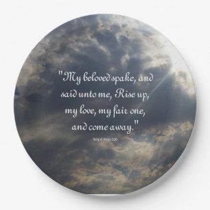 Song of Songs 2:10 Paper Plate