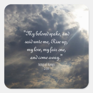 Song of Songs 2:10 Square Sticker