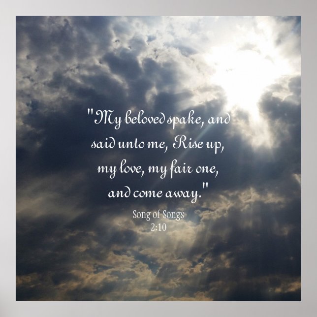 Song of Songs 2:10 Sticker Poster (Front)