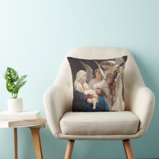 Song of the Angels (1881) by Bouguereau Cushion