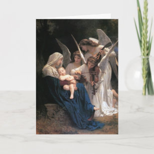 Song of the Angels (1881) by Bouguereau Holiday Card