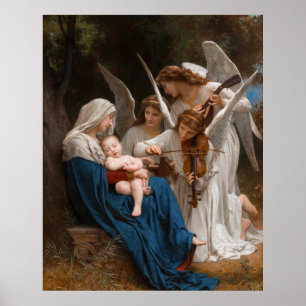 Song of the Angels by William-Adolphe Bouguereau B Poster