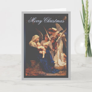 Song of the Angels Christmas Holiday Card