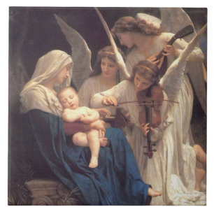 Song of the Angels (Vintage Art) Ceramic Tile