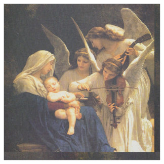Song of the Angels, William-Adolphe Bouguereau Fabric