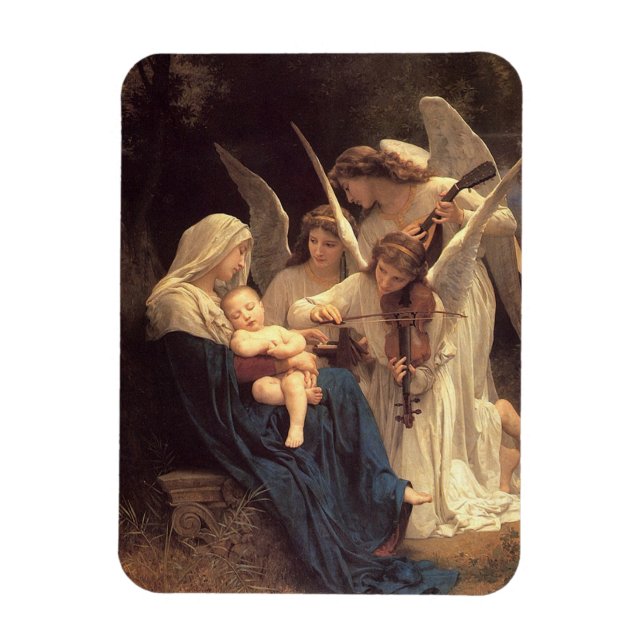 Song of the Angles Baby Jesus Christmas Magnet (Vertical)