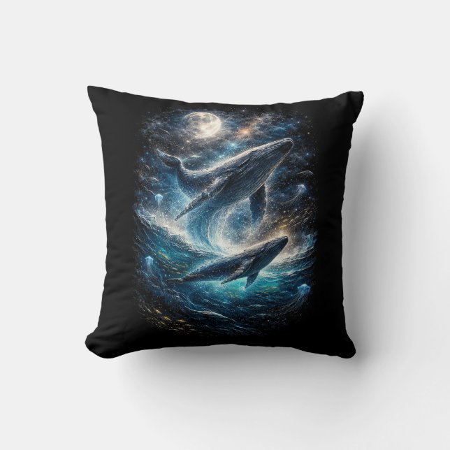 Song of the Cosmic Tide Cushion (Front)